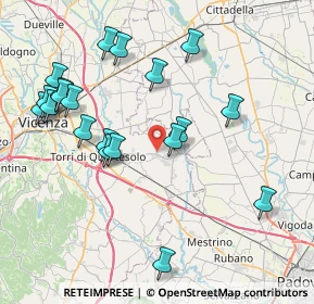 Mappa Via Caduti Senza Croce, 36043 Camisano Vicentino VI, Italia (8.592)