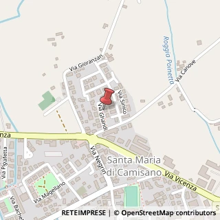 Mappa Via Gandhi, 8, 36043 Camisano Vicentino, Vicenza (Veneto)