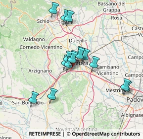 Mappa Via della Tecnica, 36100 Vicenza VI, Italia (11.65125)