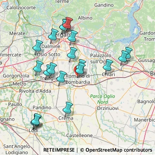 Mappa 24058 Romano di Lombardia BG, Italia (17.0835)