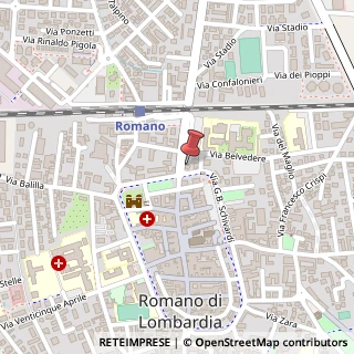 Mappa Via E. Schivardi, 24058 Romano di Lombardia, Bergamo (Lombardia)