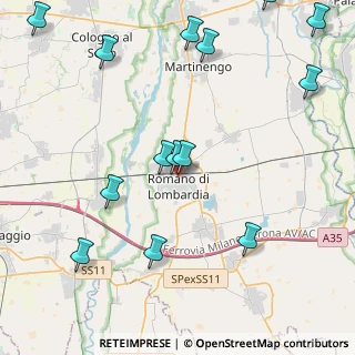 Mappa 24058 Romano di Lombardia BG, Italia (5.34143)