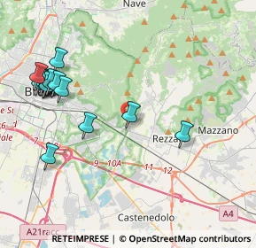 Mappa Via Sant'Orsola, 25135 Brescia BS, Italia (4.72467)