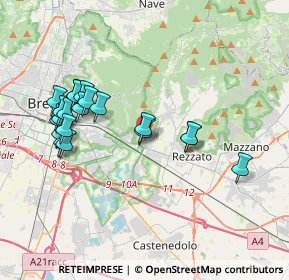 Mappa Via Sant'Orsola, 25135 Brescia BS, Italia (3.7795)