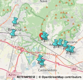 Mappa Via Sant'Orsola, 25135 Brescia BS, Italia (4.01727)