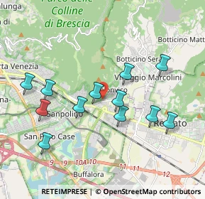 Mappa Via Sant'Orsola, 25135 Brescia BS, Italia (1.865)