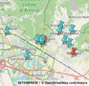 Mappa Via Sant'Orsola, 25135 Brescia BS, Italia (1.73727)