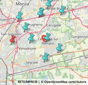 Mappa Via Buonarroti Michelangelo, 20063 Cernusco sul Naviglio MI, Italia (4.13)