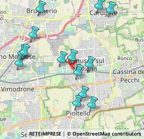 Mappa Via Buonarroti Michelangelo, 20063 Cernusco sul Naviglio MI, Italia (2.15214)