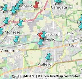 Mappa Via Buonarroti Michelangelo, 20063 Cernusco sul Naviglio MI, Italia (3.05882)