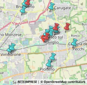 Mappa Via Buonarroti Michelangelo, 20063 Cernusco sul Naviglio MI, Italia (1.97882)