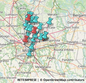 Mappa Via Buonarroti Michelangelo, 20063 Cernusco sul Naviglio MI, Italia (11.139)