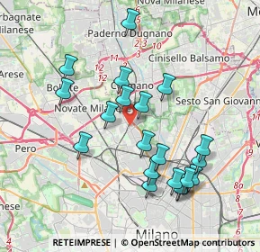 Mappa Via Galiani Ferdinando, 20161 Milano MI, Italia (3.7205)