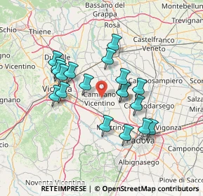 Mappa Via Trozi, 36043 Camisano Vicentino VI, Italia (12.25579)