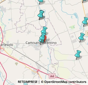Mappa Via Filanda, 36043 Camisano Vicentino VI, Italia (5.96786)
