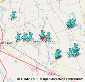 Mappa Via Filanda, 36043 Camisano Vicentino VI, Italia (4.48875)