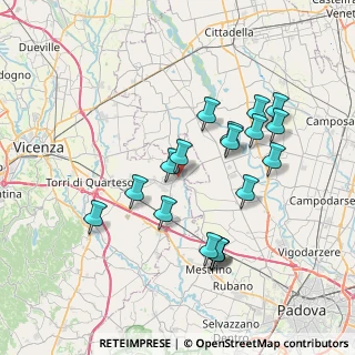 Mappa Via Trozi, 36043 Camisano Vicentino VI, Italia (7.08333)