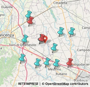 Mappa Via Zamperetti, 36043 Camisano Vicentino VI, Italia (7.47923)