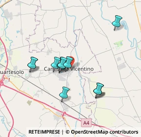 Mappa Via Zamperetti, 36043 Camisano Vicentino VI, Italia (3.21417)