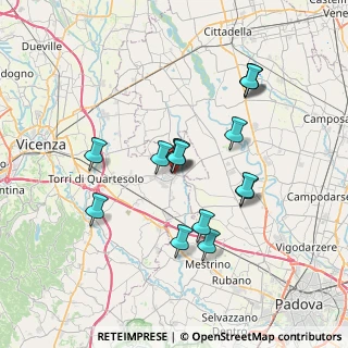 Mappa Via Zamperetti, 36043 Camisano Vicentino VI, Italia (6.43533)