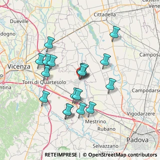 Mappa Via Zamperetti, 36043 Camisano Vicentino VI, Italia (6.64833)