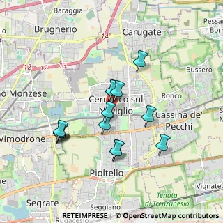 Mappa Via dei Giardini, 20063 Cernusco sul Naviglio MI, Italia (1.57071)