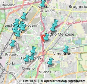 Mappa Via Peppino Rossi, 20093 Cologno Monzese MI, Italia (2.1585)