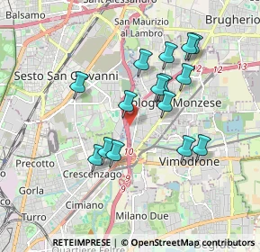 Mappa Via Peppino Rossi, 20093 Cologno Monzese MI, Italia (1.61867)