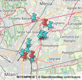 Mappa Via Peppino Rossi, 20093 Cologno Monzese MI, Italia (2.965)