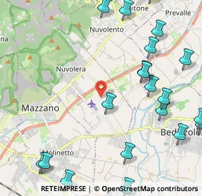 Mappa Via Colombera, 25080 Nuvolera BS, Italia (2.924)