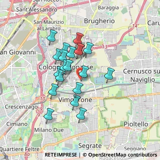 Mappa Via Ludovico Ariosto, 20090 Vimodrone MI, Italia (1.4375)
