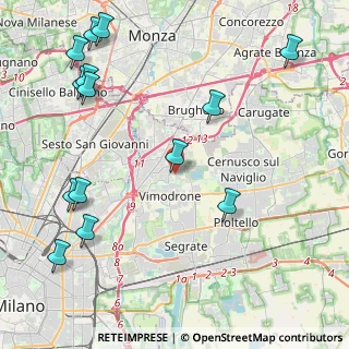 Mappa Via Ludovico Ariosto, 20090 Vimodrone MI, Italia (5.54929)