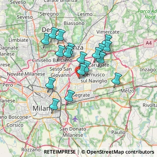 Mappa Via Ludovico Ariosto, 20090 Vimodrone MI, Italia (6.15944)