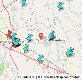 Mappa Via Gandhi, 36043 Camisano Vicentino VI, Italia (4.749)