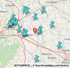 Mappa Via Gandhi, 36043 Camisano Vicentino VI, Italia (8.563)