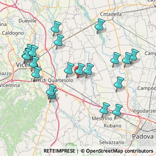 Mappa Via Gandhi, 36043 Camisano Vicentino VI, Italia (8.939)