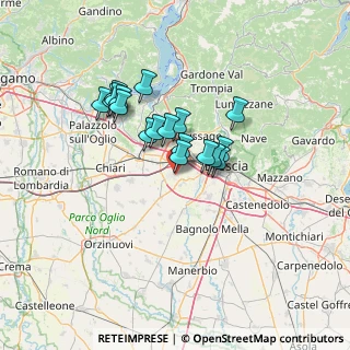 Mappa All'interno del complesso 'LE ARCATE, 25039 Travagliato BS, Italia (10.32833)