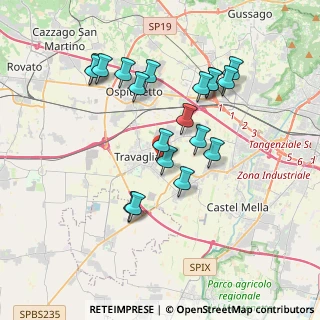 Mappa Piazza Degli Alpini, 25039 Travagliato BS, Italia (3.49474)
