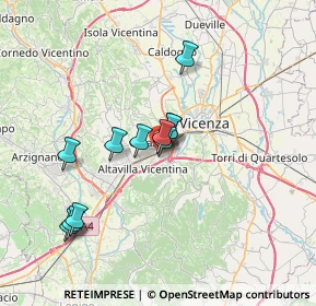 Mappa Strada Provinciale, 36077 Altavilla Vicentina VI, Italia (5.77636)