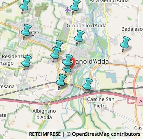 Mappa Via Alessandro Volta, 20062 Cassano d'Adda MI, Italia (1.84154)