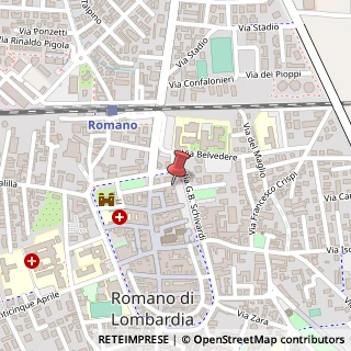 Mappa Piazzale Fiume, 29, 24058 Romano di Lombardia, Bergamo (Lombardia)