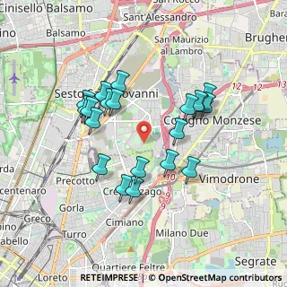 Mappa Via Marie Curie, 20099 Sesto San Giovanni MI, Italia (1.629)