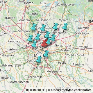 Mappa Via Marie Curie, 20099 Sesto San Giovanni MI, Italia (9.47077)