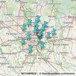 Mappa Via Marie Curie, 20099 Sesto San Giovanni MI, Italia (8.98333)