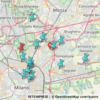 Mappa Via Marie Curie, 20099 Sesto San Giovanni MI, Italia (4.54533)