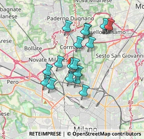 Mappa Via Privata degli Artaria, 20161 Milano MI, Italia (2.91222)