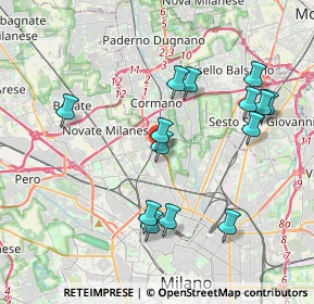 Mappa Via Privata Uberto dell'Orto, 20161 Milano MI, Italia (3.87429)