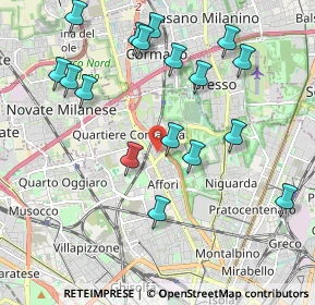 Mappa Via Privata degli Artaria, 20161 Milano MI, Italia (2.17765)