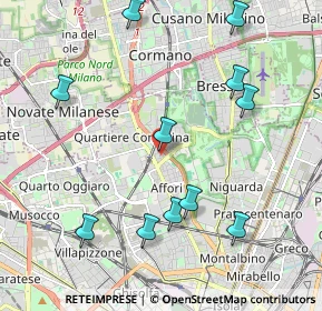 Mappa Via Privata degli Artaria, 20161 Milano MI, Italia (2.28364)