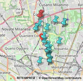 Mappa Via Privata degli Artaria, 20161 Milano MI, Italia (1.5325)
